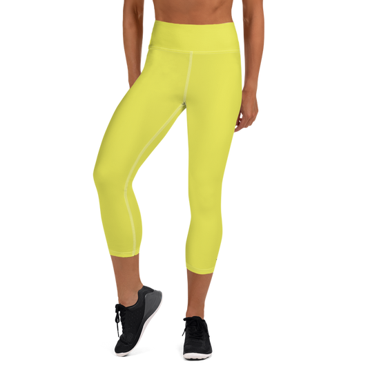 Statement 3/4 Yoga Leggings - Yellow
