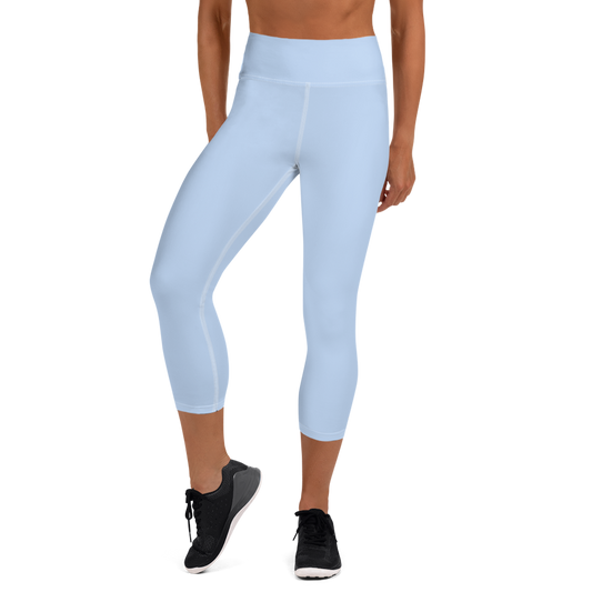 Statement 3/4 Yoga Leggings - Light Blue