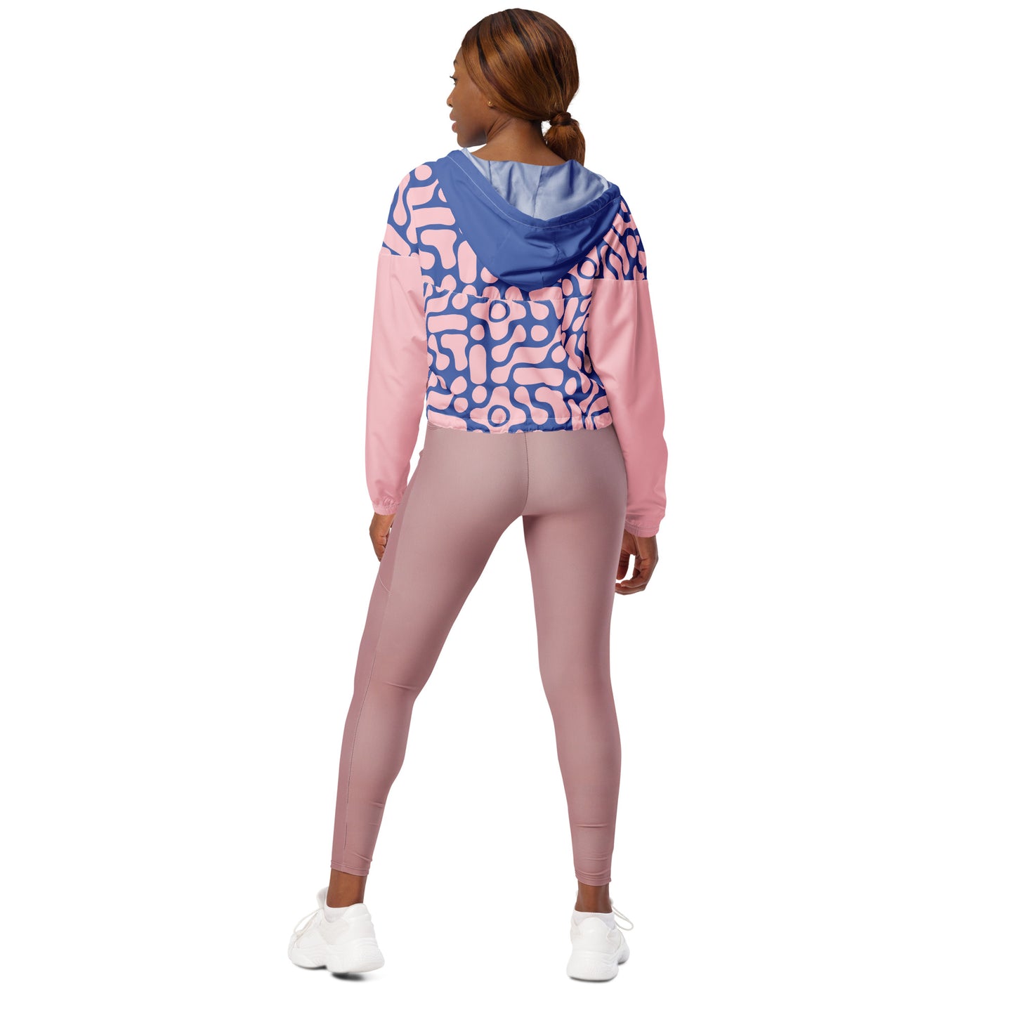 Statement Cropped Windbreaker - Pink
