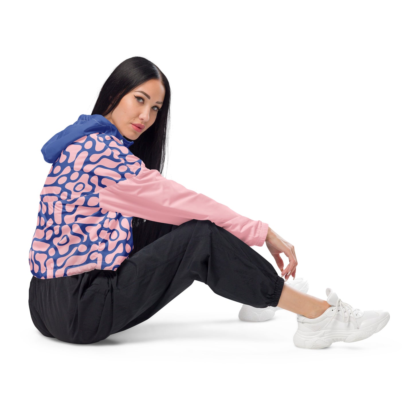 Statement Cropped Windbreaker - Pink