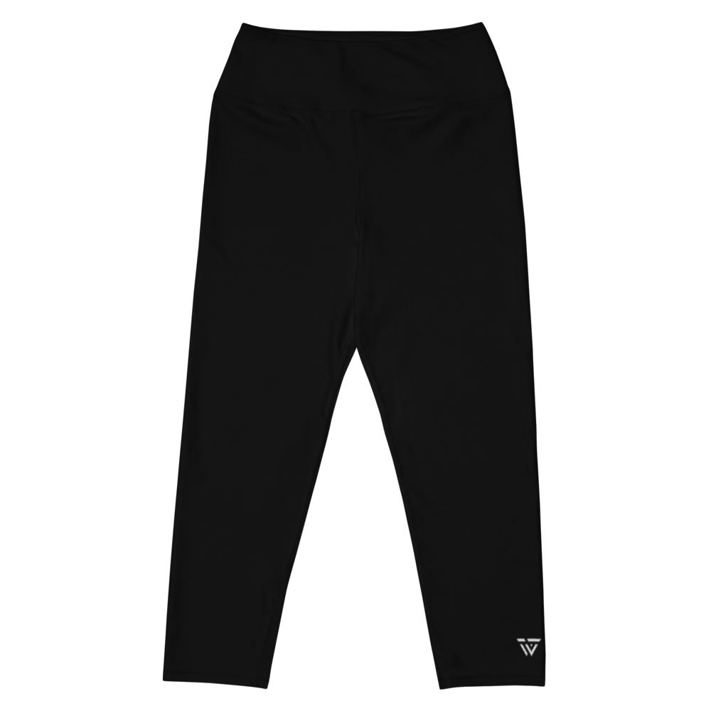 Statement 3/4 Yoga Leggings - Black