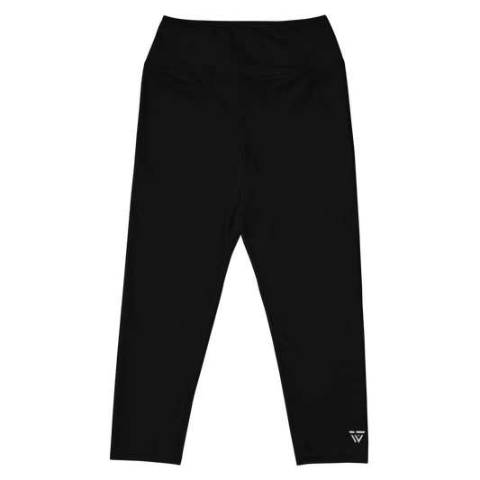 Statement 3/4 Yoga Leggings - Black