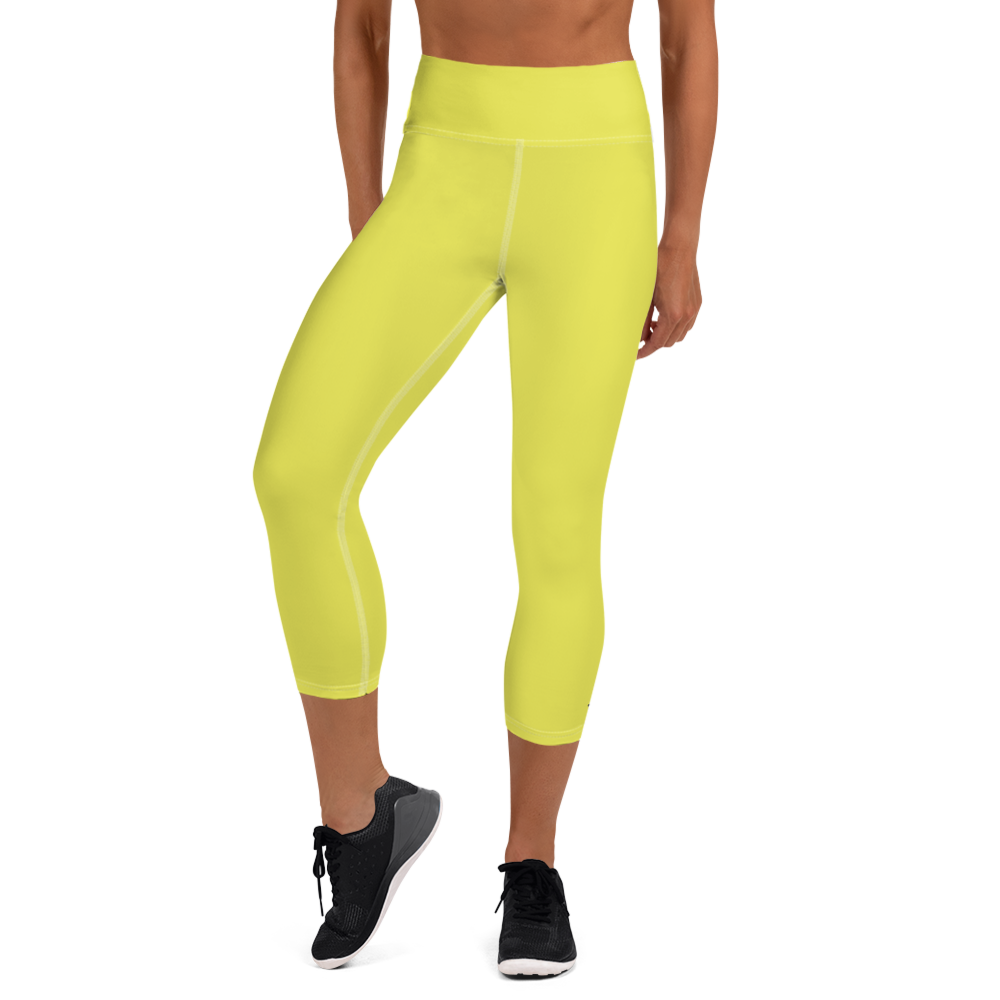 Statement 3/4 Yoga Leggings - Yellow