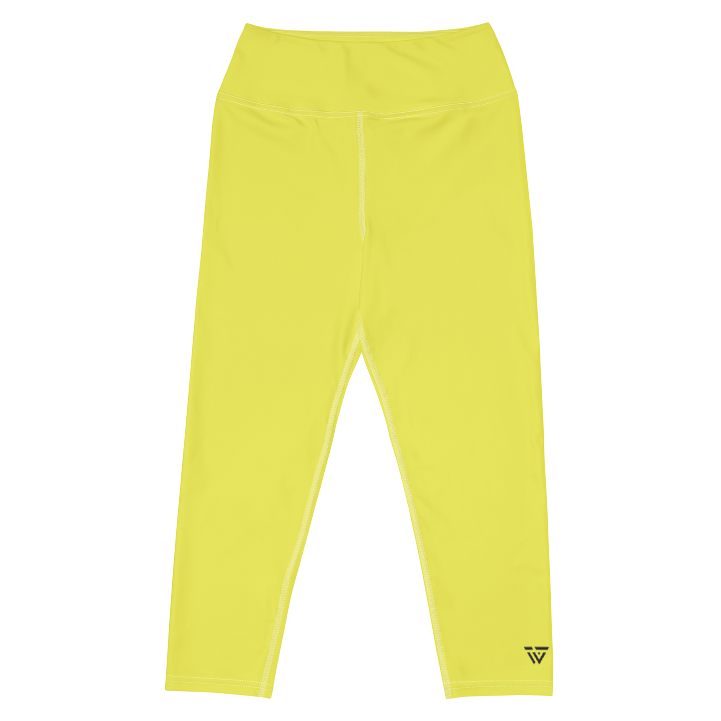 Statement 3/4 Yoga Leggings - Yellow