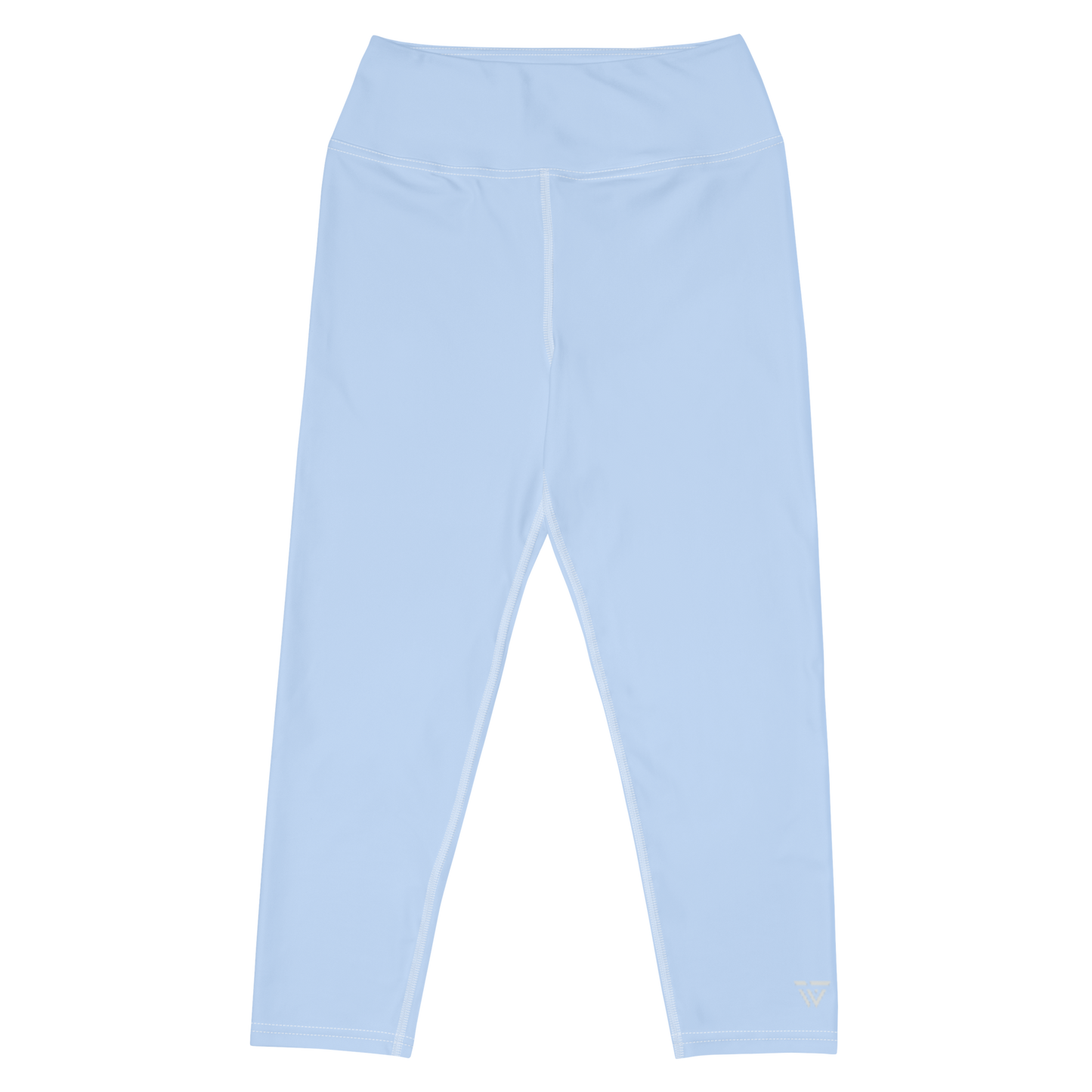 Statement 3/4 Yoga Leggings - Light Blue