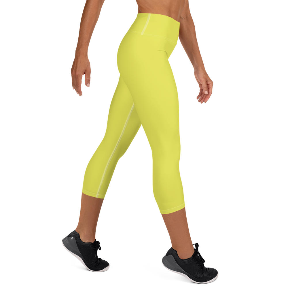 Statement 3/4 Yoga Leggings - Yellow