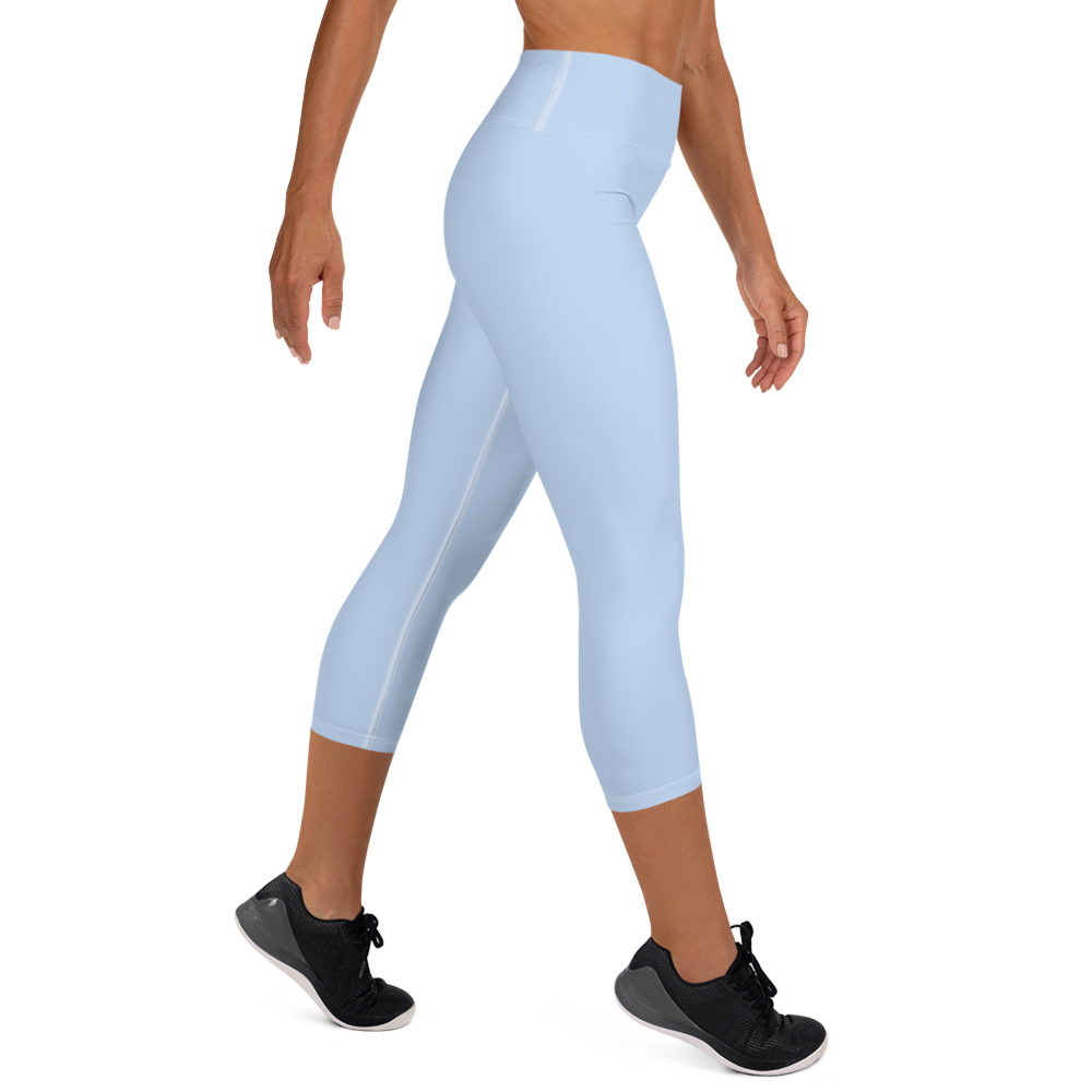 Statement 3/4 Yoga Leggings - Light Blue