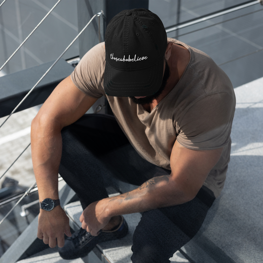Signature Distressed Hat