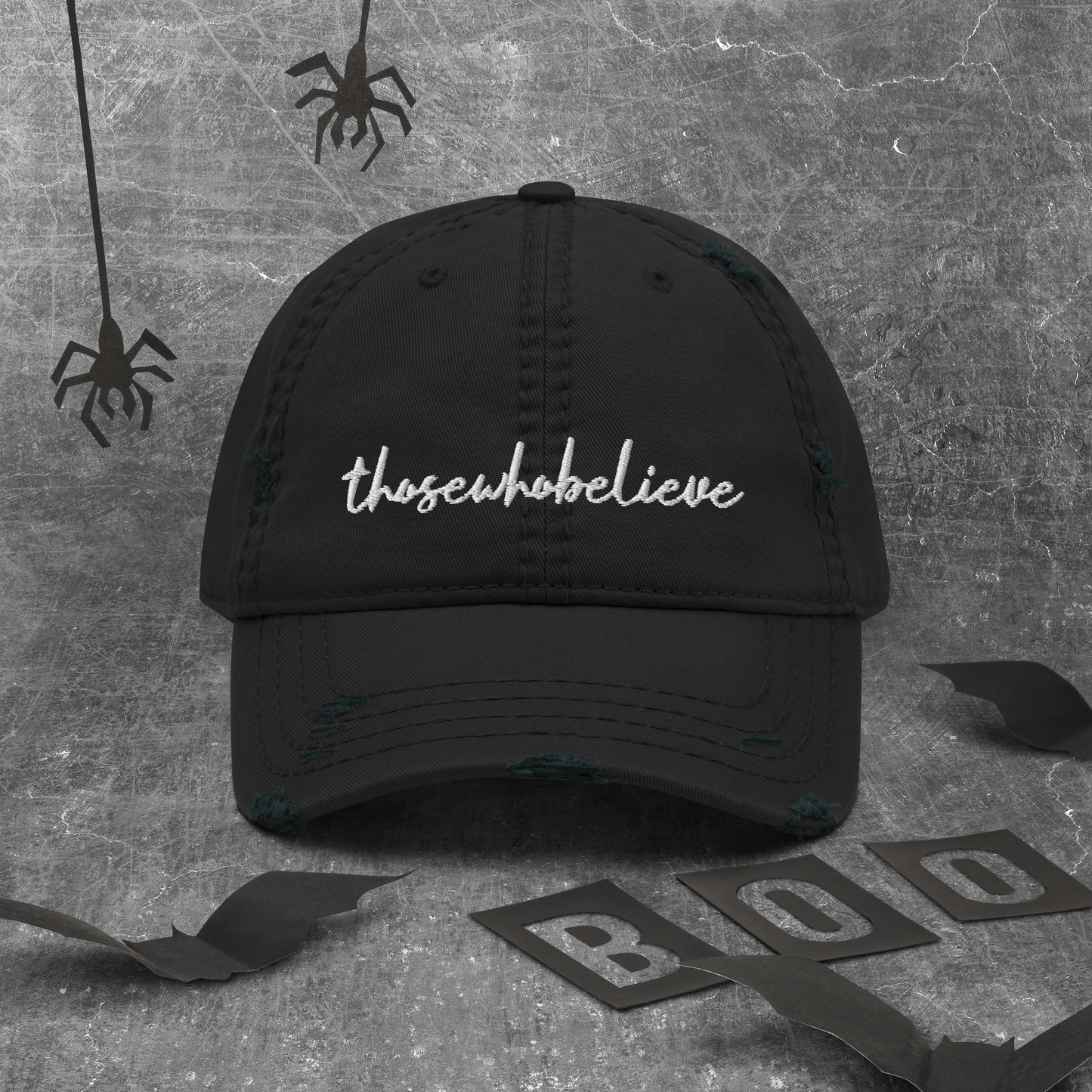 Signature Distressed Hat